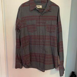 Free Planet Men's Grey X-Large  Shirt/Button Up